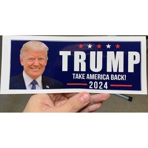 TRUMP TAKE AMERICA BACK! 2024 Bumper Sticker